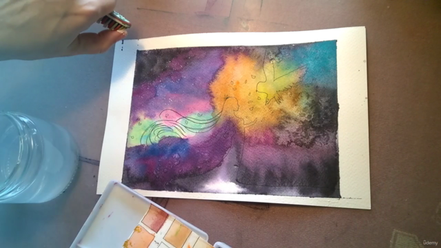 Watercolor Silhouettes: Paint an Owl and a Princess – Screenshot 3