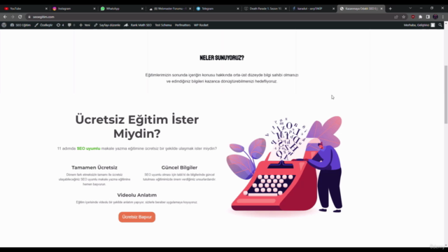 11 Adımda SEO Uyumlu Makale Yazma Eğitimi – Screenshot 1