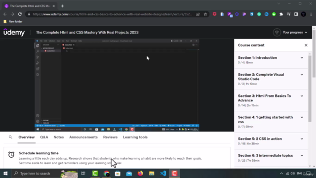 The Complete Html and CSS Mastery With Real Projects 2024 – Screenshot 1