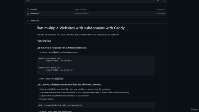 Learn Caddy Webserver in less than 2 hours – Screenshot 4