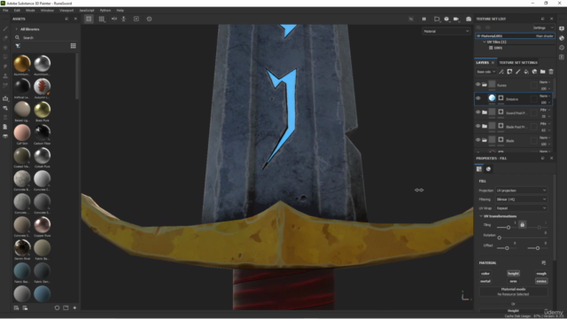 Substance Painter - Rune Sword - Screenshot_04