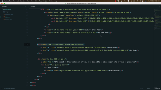 Tailwind CSS and Alpine JS - Essentials Training – Screenshot 1
