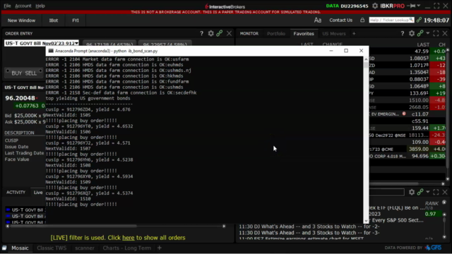 Quantitative Bond Trading on Interactive Brokers' Platform – Screenshot 4