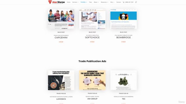 Create a Copywriting Portfolio with No Experience – Screenshot 2
