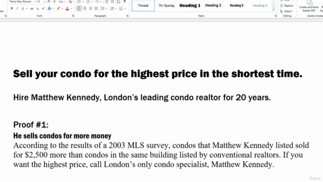 Create a Copywriting Portfolio with No Experience – Screenshot 3