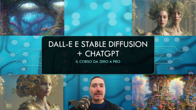 DALL-E, Stable Diffusion + chatGPT. Il corso da zero a PRO. – Screenshot 1
