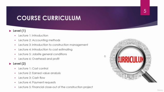 Diploma of Cost Estimation of Construction Projects – Screenshot 3