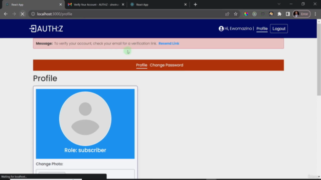 Advanced MERN Stack Authentication – Screenshot 1