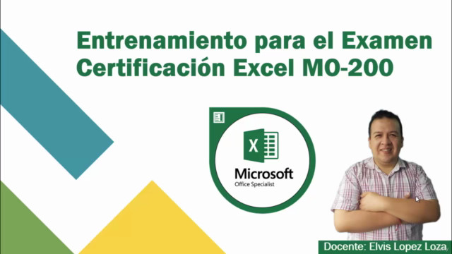 Certificate en el examen Excel Associate MO200 – Screenshot 1