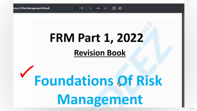 FRM P1 2023 Foundations of Risk Management Crash Course 1/2 – Screenshot 3
