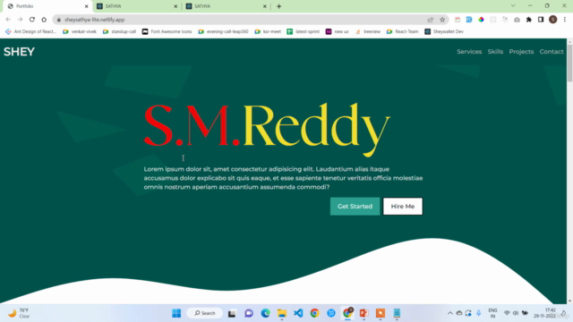 Master Front End Web Development-Build 3 Portfolio Projects – Screenshot 1