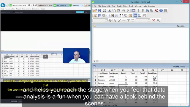 Getting Familiar with Minitab – Screenshot 4