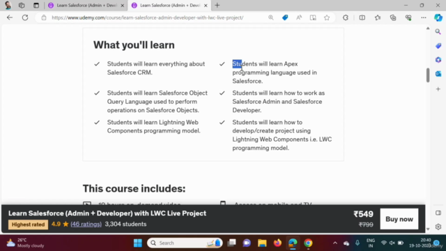 Learn Salesforce (Admin + Developer) with LWC Live Project – Screenshot 3