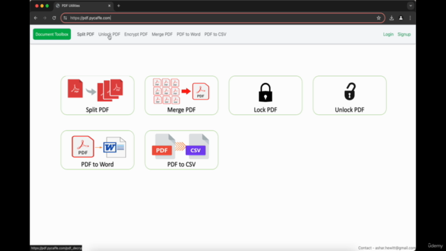 Python Django - Develop & Deploy Document Utility App on AWS – Screenshot 2