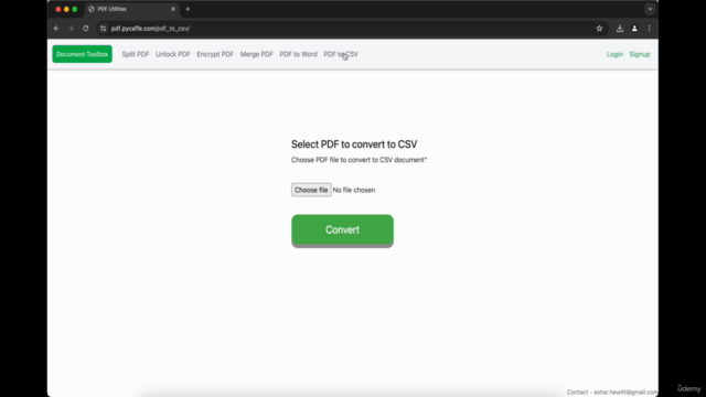 Python Django - Develop & Deploy Document Utility App on AWS – Screenshot 3