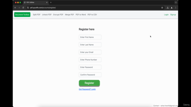 Python Django - Develop & Deploy Document Utility App on AWS – Screenshot 4