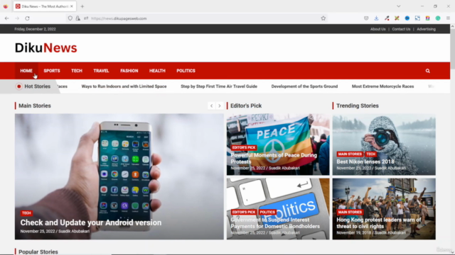 How to Create a Newspaper or Magazine Website with WordPress – Screenshot 1