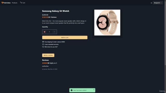 Build a web-shop in React MERN Full Stack [2024 Update] – Screenshot 4