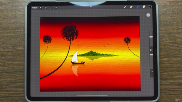 Seascape Digital Painting with iPad Procreate for Beginners - Screenshot_01
