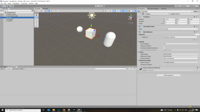 Unity from scratch - easy steps to learn for a beginner – Screenshot 1