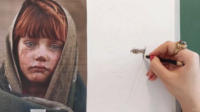 Realistic Portrait Drawing with Colored Pencil - Screenshot_01