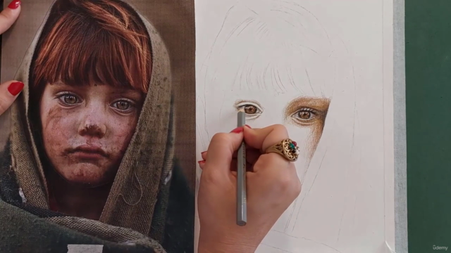 Realistic Portrait Drawing with Colored Pencil - Screenshot_03