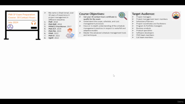 PMI SP Exam Preparation Workshop: 30 Contact Hours, 2024 – Screenshot 2