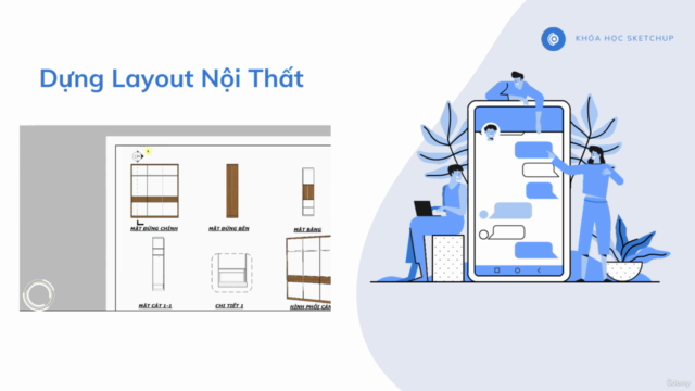 THIẾT KẾ 3D SKETCHUP CHO NGƯỜI MỚI (TẶNG 80GB THƯ VIỆN ) – Screenshot 3