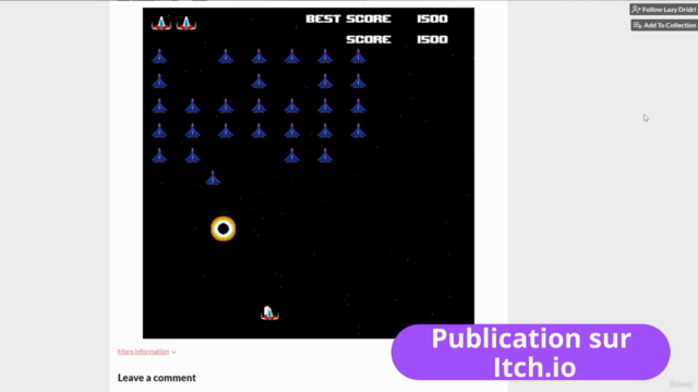 Ton premier jeu vidéo sur UNITY en recréant SPACE INVADERS ! – Screenshot 2