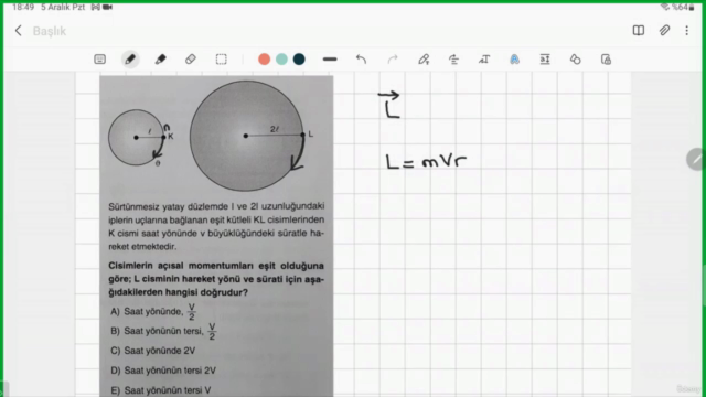 Açısal Momentum-Eylemsizlik Torku ve Keppler Yasaları – Screenshot 2