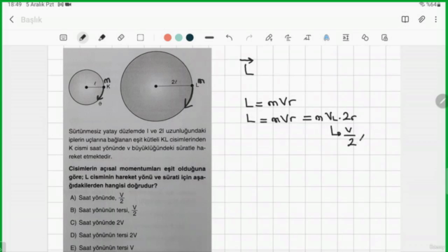 Açısal Momentum-Eylemsizlik Torku ve Keppler Yasaları – Screenshot 3