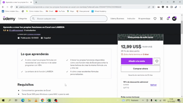 Aprende a crear tus propias funciones en Excel con LAMBDA – Screenshot 1