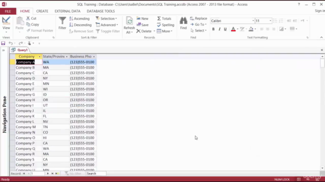 Microsoft Access SQL: SQL for Non-Programmers - Screenshot_01