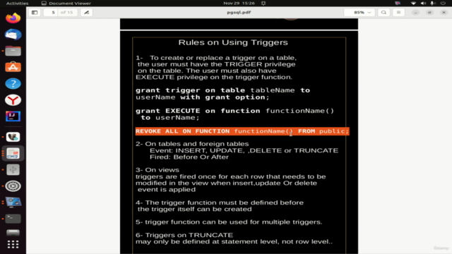 Postgresql PL/PGSQL Triggers – Screenshot 2