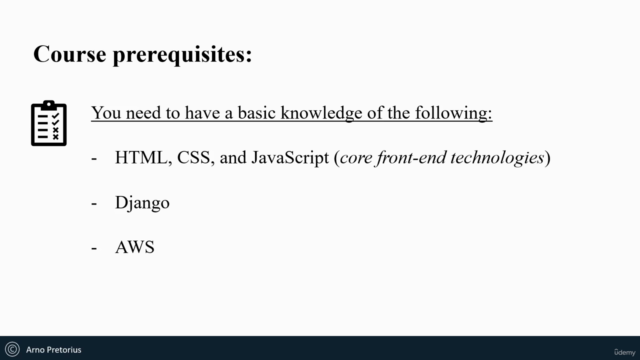 Python Django for AWS Development - Mastery course - Part 1 – Screenshot 1