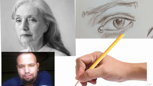 How to draw a portrait with pencils – Screenshot 2
