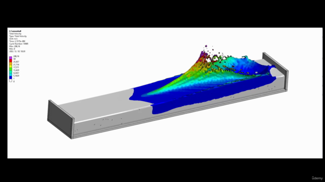 ANSYS Explicit Dynamics: Solid Fluid Interaction-Cannonball – Screenshot 2