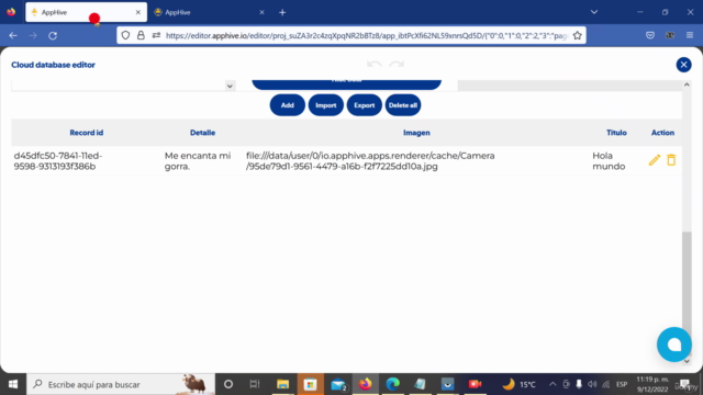 Crea una app sin código con AppHive - Notas multimedia – Screenshot 4