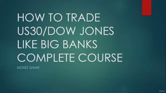 A complete US30 (Dow Jones) course with supply and demand – Screenshot 1