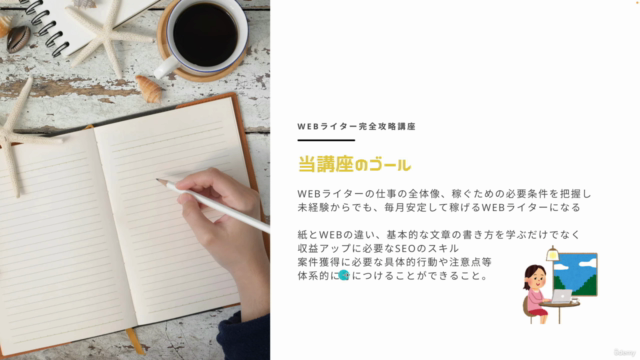 WEBライター完全マスター講座|未経験から在宅副業&独立を目指すコース – Screenshot 1