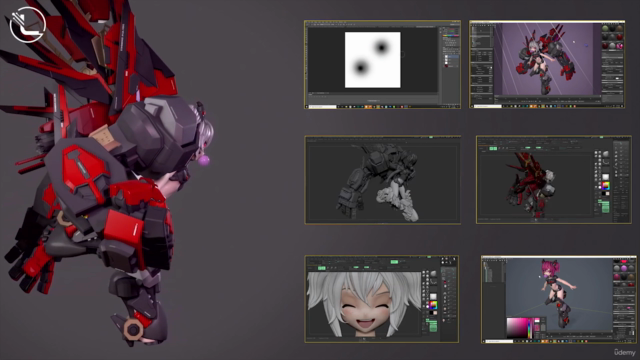 Anime Hardsurface en ZBrush 2019 – Screenshot 4