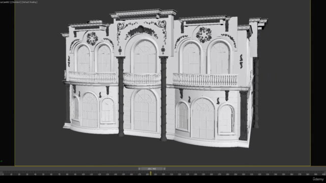 Complete 3ds max modeling course : Classic Villa in Dubai – Screenshot 1