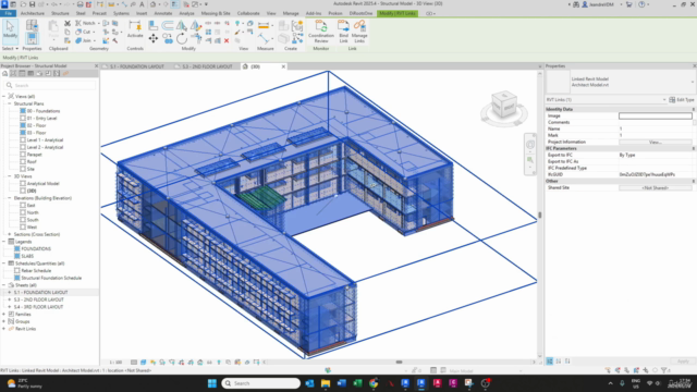 Revit Structures: Beginner Guide to Linked Architect Model – Screenshot 1