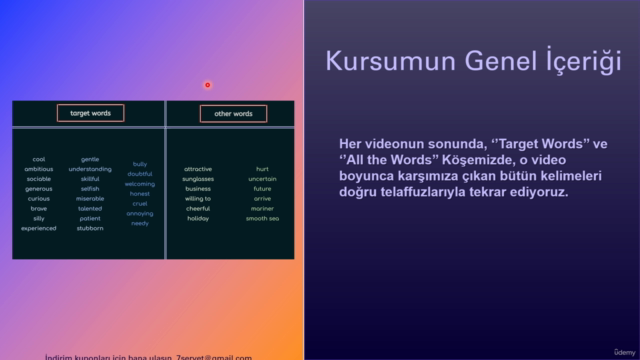 Sıfırdan Zirveye, İngilizce Kalıcı Kelime Öğrenme Kursu! – Screenshot 3