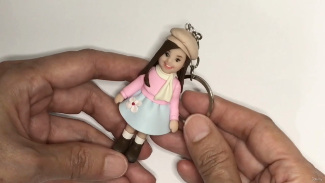 Polymer clay doll keychain – Screenshot 4