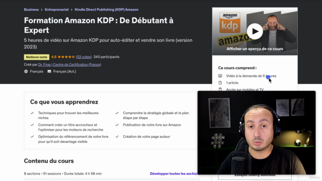 Formation Amazon KDP : De Débutant à Expert 2025 – Screenshot 2