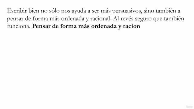 Escribir bien para pensar mejor - 2ª parte – Screenshot 1