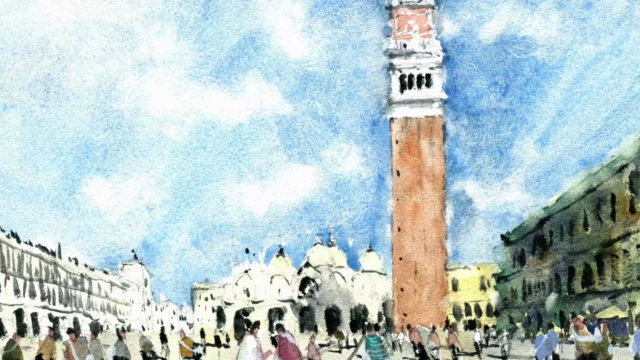 Paint Venice in Watercolor - St Mark's Square – Screenshot 1