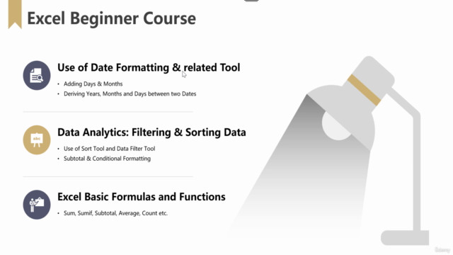 Excel Course for Beginner – Screenshot 4