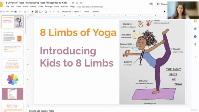 Learn how to teach  Eight Limbs of Yoga to Children - Screenshot_01